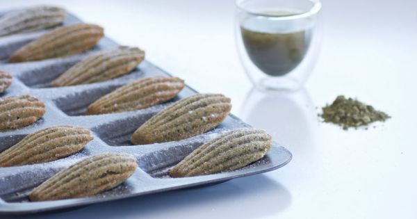 Yeşil Çaylı Madlen Kek
