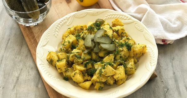 Hardal Soslu Patates Salatası