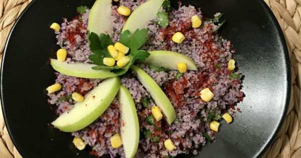 Yeşil Elmalı Mor Salata