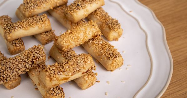Mini Susamlı Kurabiye