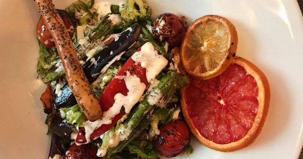 Vinegret Soslu Sebze Izgara Salata
