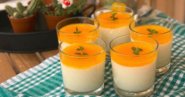 Kayısı Soslu Sakızlı Muhallebi