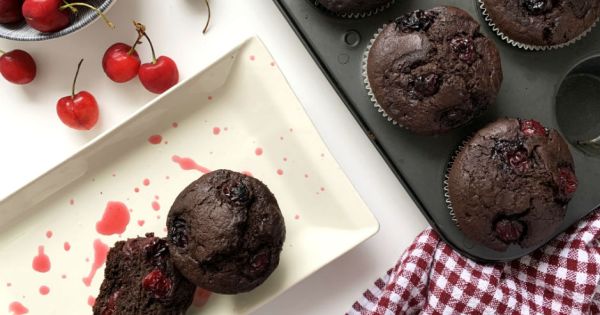 Vişneli Çikolatalı Muffin