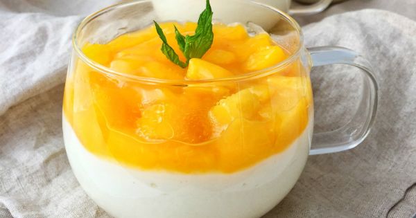 Şeftalili Muhallebi