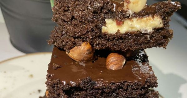 Beyaz Çikolatalı Fit Brownie