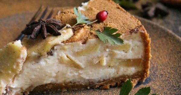 Elmalı ve Tarçınlı Cheesecake