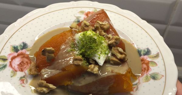 Tahinli Bal Kabağı Tatlısı