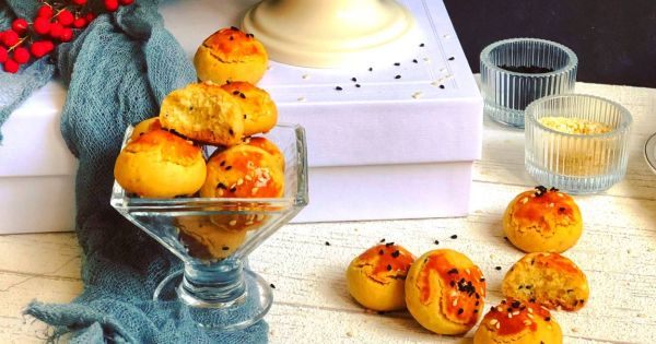 Çörek Otlu Susamlı Tuzlu Kurabiye