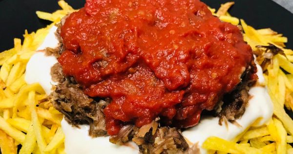 Haşlama Etli Çökertme Kebabı