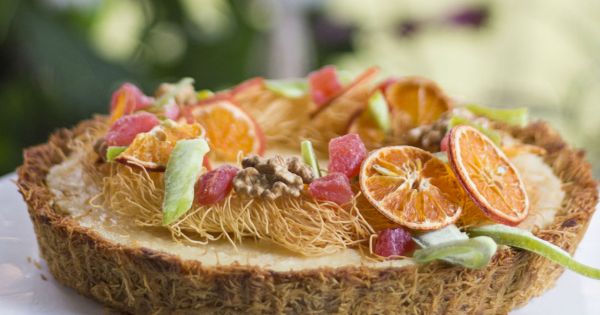 Portakal Kremalı Kadayıf Tart