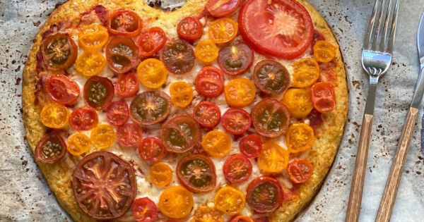 Vejetaryen Karnabahar Pizza