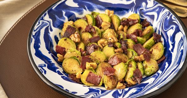 Pastırmalı Cevizli Brüksel Lahanası