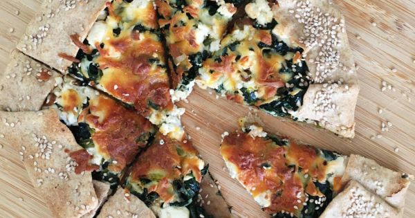 Ispanaklı Peynirli Fit Galette