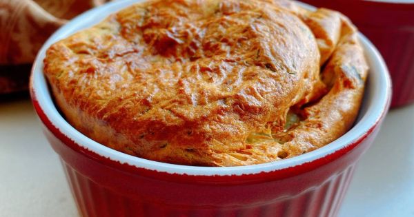 Ispanaklı Peynirli Sufle