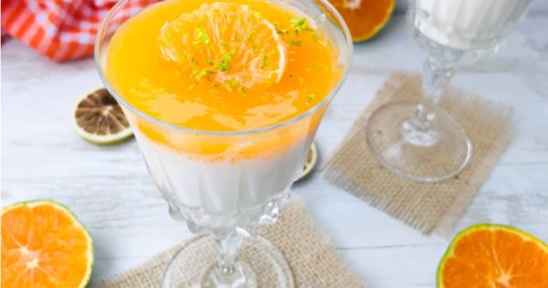 Mandalina Soslu Naneli Panna Cotta