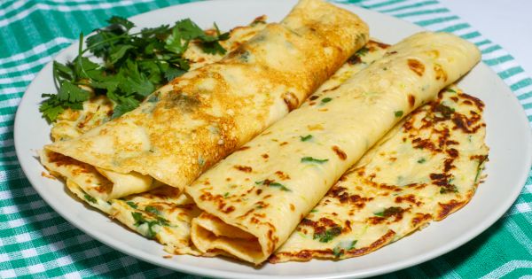 Börek Tadında Kabaklı Krep