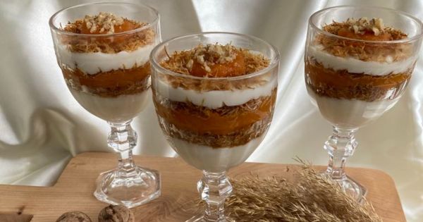 Bal Kabaklı Çıtır Kadayıflı Kup