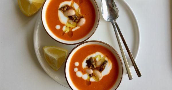 Kuru Fasulyeli Köz Biber Çorbası