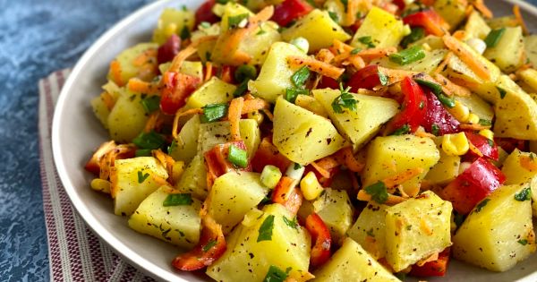 Fırınlanmış Patates Salatası
