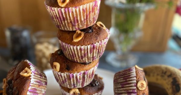 Muzlu ve Parça Çikolatalı Muffin