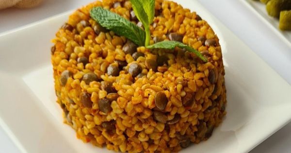 Yeşil Mercimekli Bulgur Pilavı