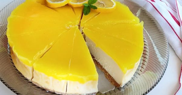 Evde Limonlu Cheesecake