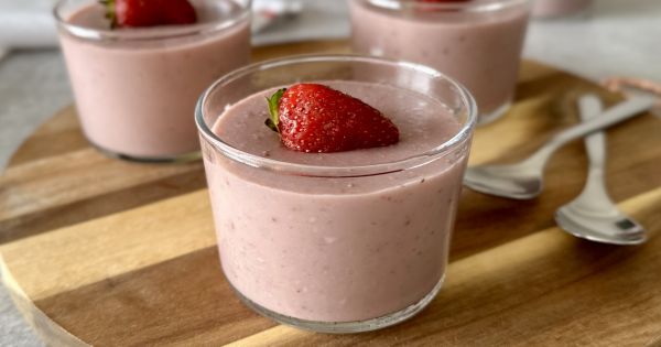 Çilekli Puding