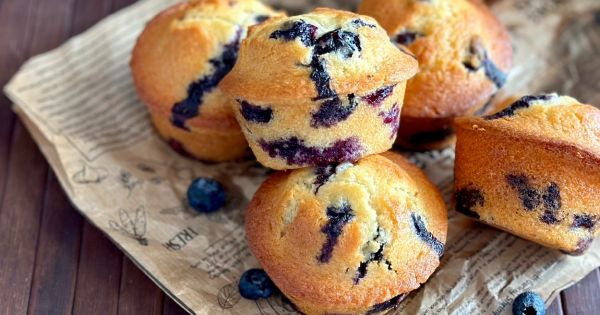 Glutensiz Yaban Mersinli Muffin