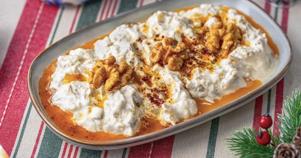 Labneli Köz Patlıcan Salatası