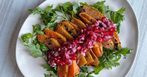 Fırınlanmış Bal Kabağı Salatası