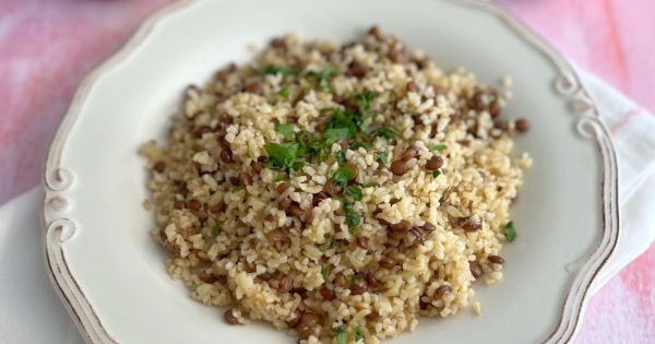 Yeşil Mercimekli Bulgur Pilavı