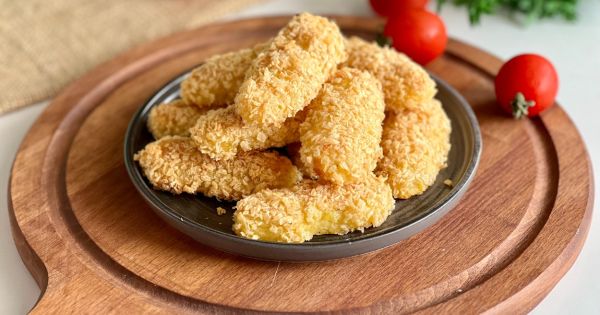 Fırında Kaşarlı Patates Köftesi