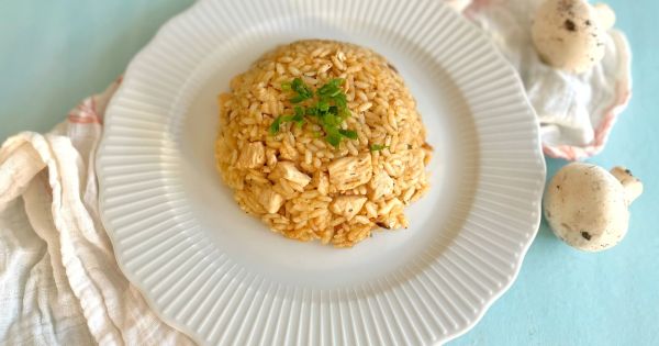 Mantarlı Tavuklu Pilav