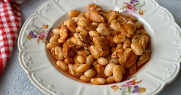 Tavuklu Kuru Fasulye