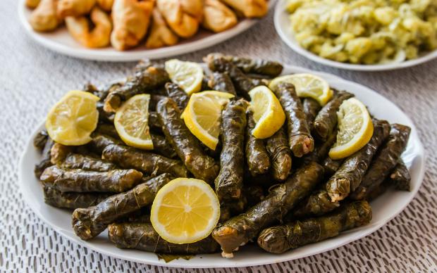 yaprak sarma tabağı