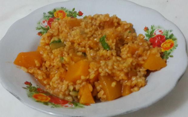 Diyet Bal Kabaklı Bulgur Pilavı Tarifi