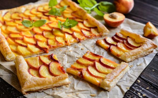 Şeftalili Milföy Tart Tarifi