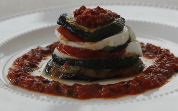 Mozzarella Peynirli Sebze Katları Tarifi