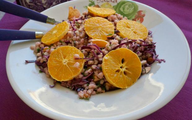 Portakallı Buğday Salatası Tarifi
