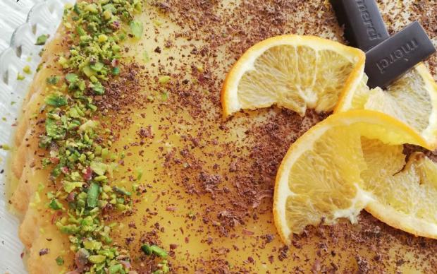 Portakallı Tart Pasta Tarifi