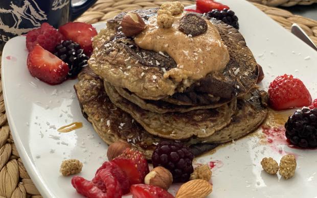 Yulaf ve muzlu pancake