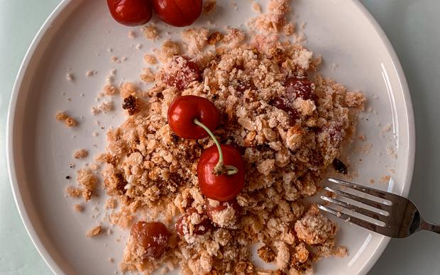 Kirazlı Fit Crumble Tarifi