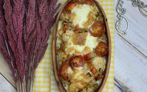 guvecte-mozzarellali-karides-tarifi