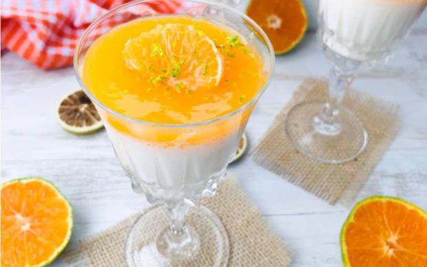 Mandalina Soslu Naneli Panna Cotta Tarifi