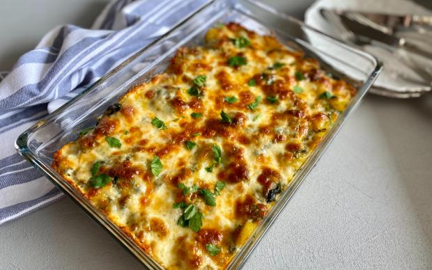 Ispanaklı Patates Graten Tarifi