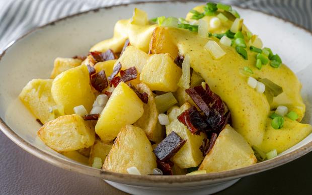 Airfryer'da Çıtır Pastırmalı Peynirli Patates Tarifi