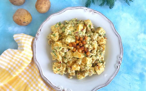 Çıtır Nohutlu Patates Salatası Tarifi