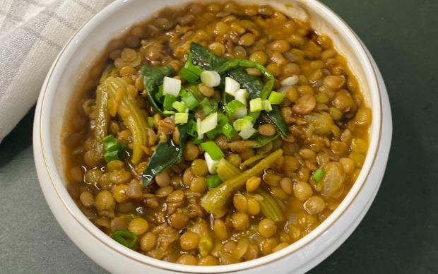 Ispanaklı Yeşil Mercimek Tarifi