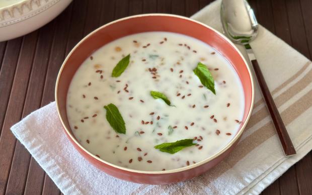 Keten Tohumlu Ayran Aşı Çorbası Tarifi