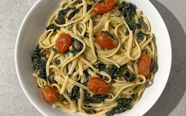 Ispanaklı Linguine Makarna Tarifi